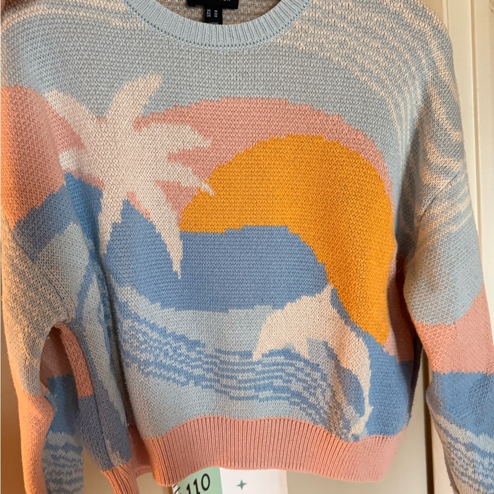 New Look Multicolor Graphic Sweater